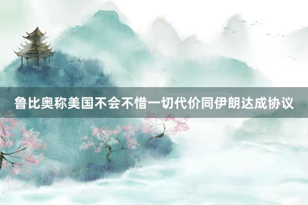 鲁比奥称美国不会不惜一切代价同伊朗达成协议