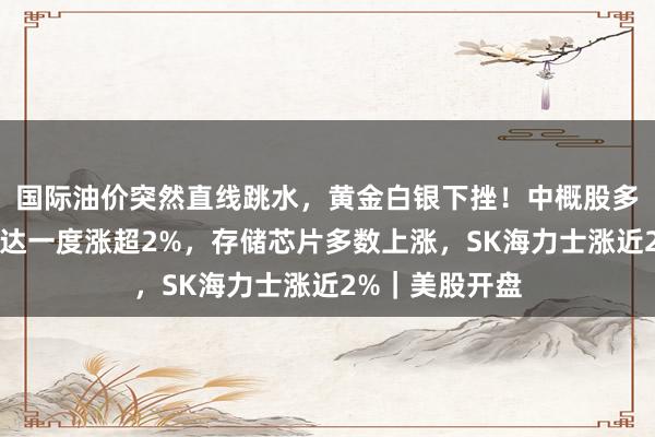 国际油价突然直线跳水，黄金白银下挫！中概股多数下跌，英伟达一度涨超2%，存储芯片多数上涨，SK海力士涨近2%｜美股开盘