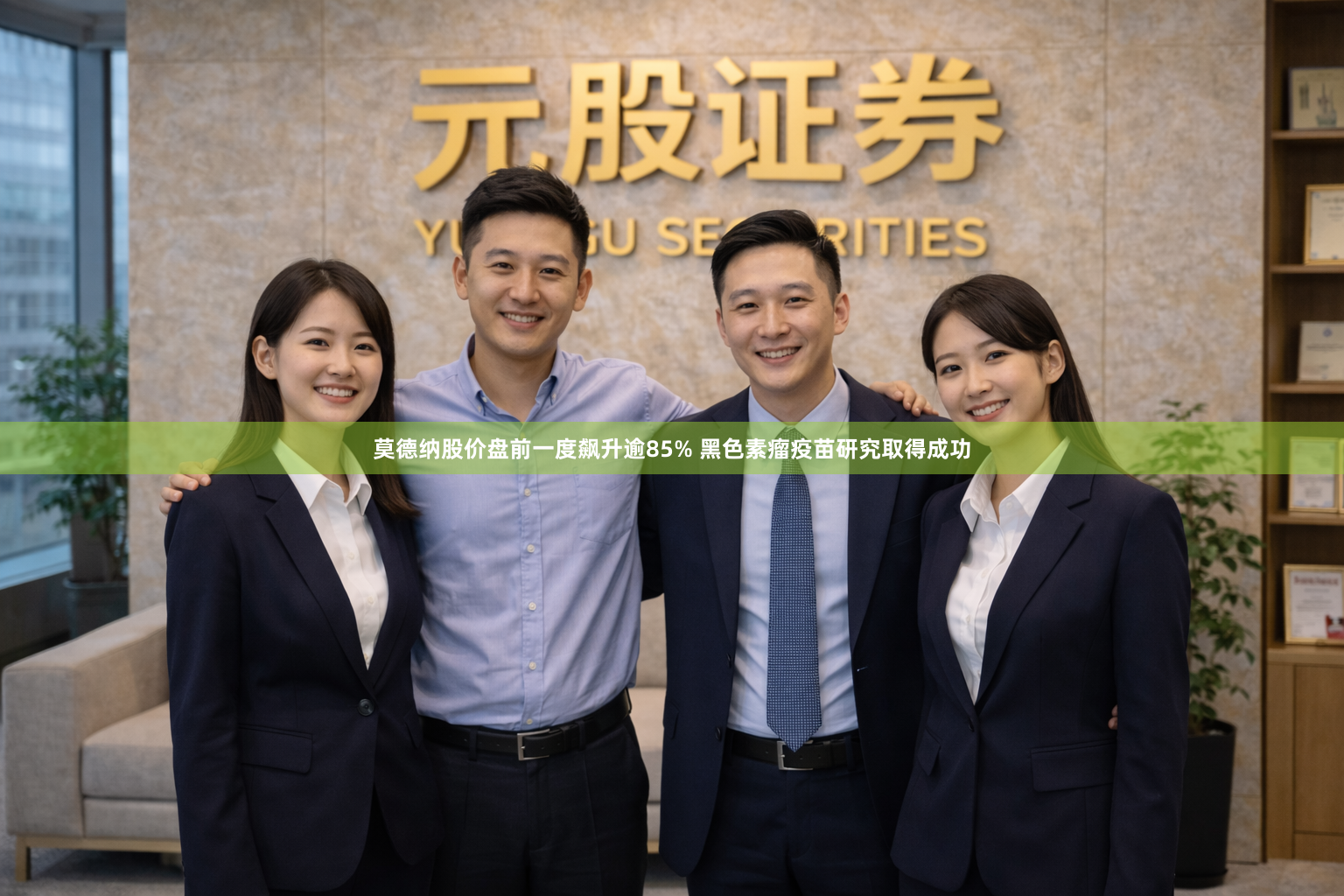 莫德纳股价盘前一度飙升逾85% 黑色素瘤疫苗研究取得成功