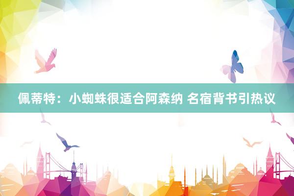 佩蒂特：小蜘蛛很适合阿森纳 名宿背书引热议