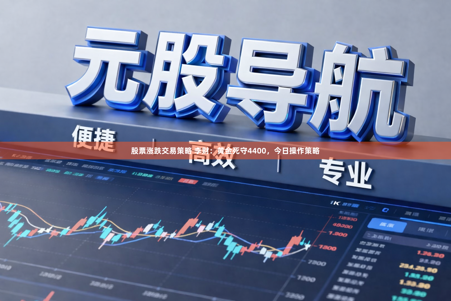 股票涨跌交易策略 李财:黄金死守4400,今日操作策略